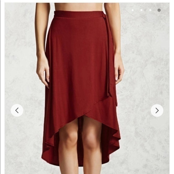 Forever 21 High-Low Tulip Hem Skirt Small - Picture 4 of 7